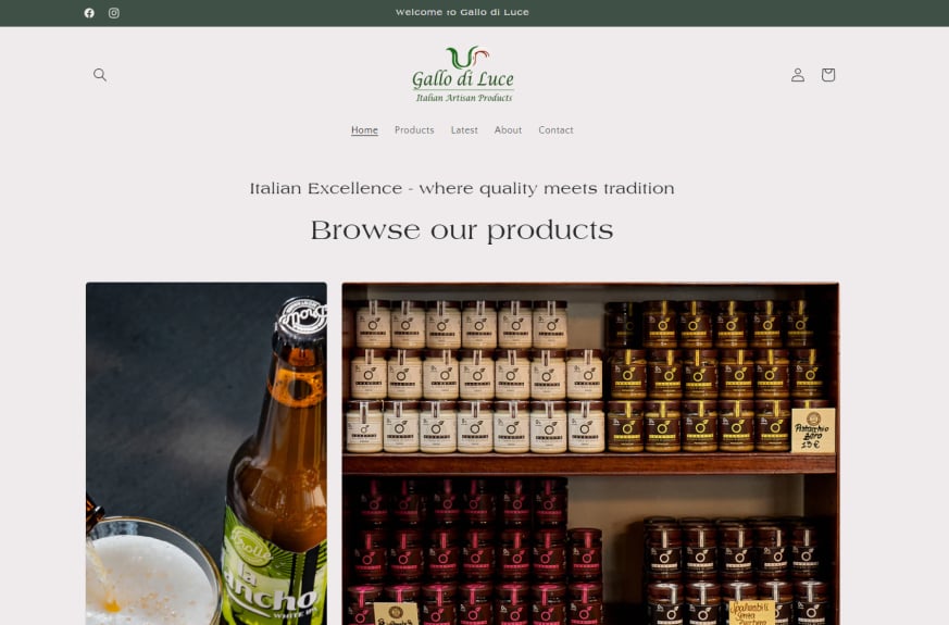 Gallo di Luce website & logo design | YT Photography & Design | Yvanne Teo